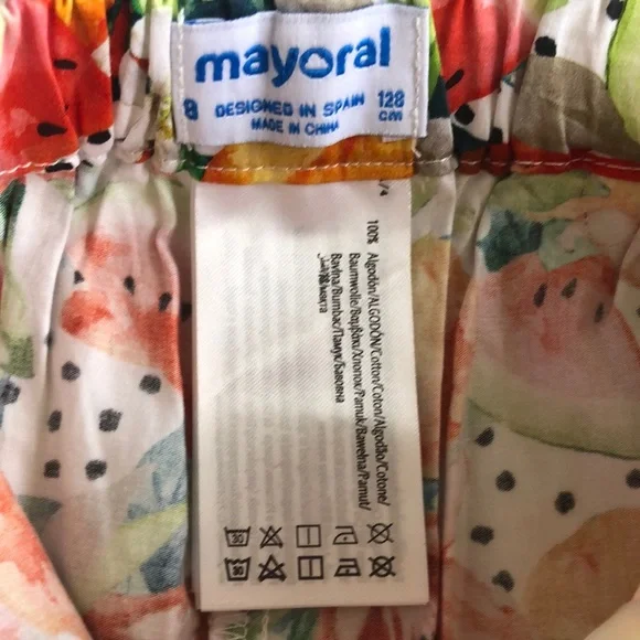 - Floral cotton shorts ruffle detail - Picture 7 of 10